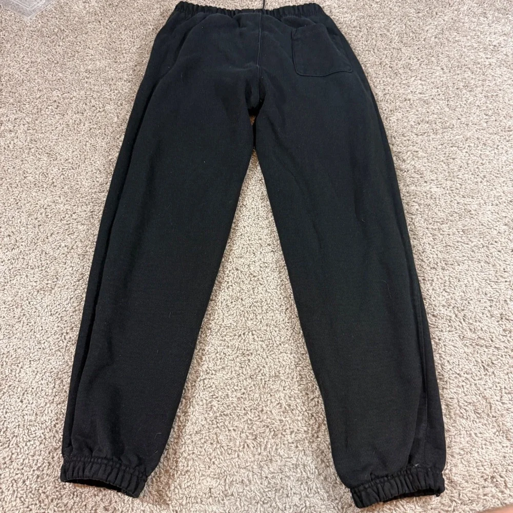 Champion Sweatpants Mens XS Black Good Reverse Weave Fleece Joggers GF884